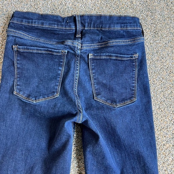 Gap 1969 True Skinny Jeans Mid Rise Dark Wash Soft Stretch Denim Women's 8 - Picture 4 of 7